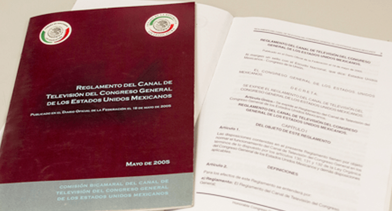 Reglamento del Canal de Televisión del Congreso General de los Estados Unidos Mexicanos 